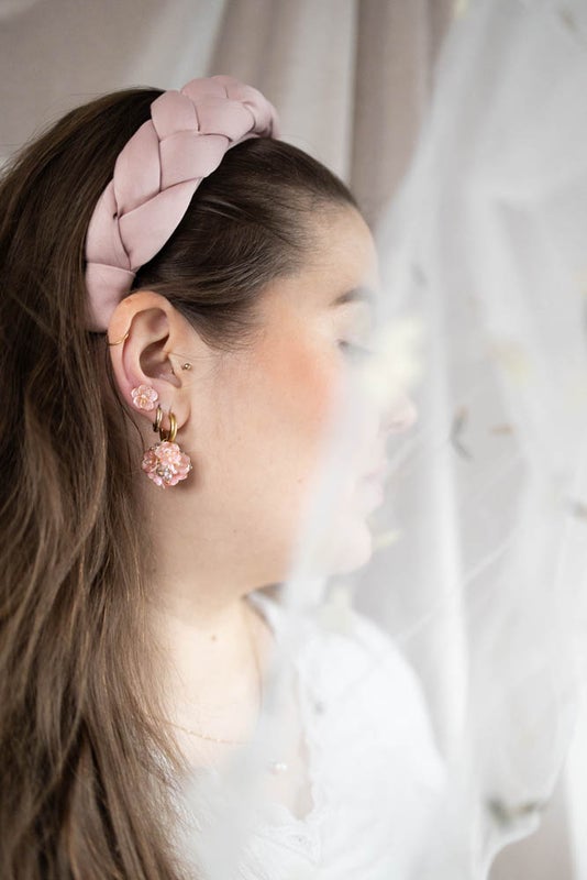 Viola korvakorut vaaleanpunainen