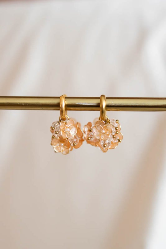 Viola korvakorut persikka