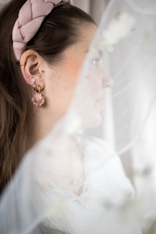 Viola korvakorut vaaleanpunainen